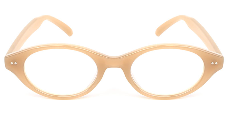 Oval Glasses Brown