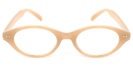 Oval Brown Glasses