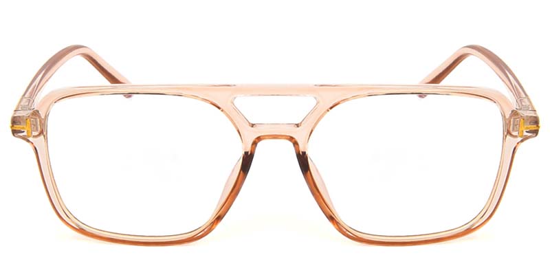 Square Glasses Orange
