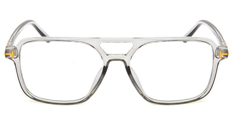 Square Glasses Gray
