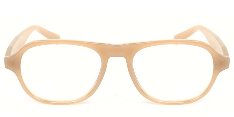 Rectangle Glasses Brown