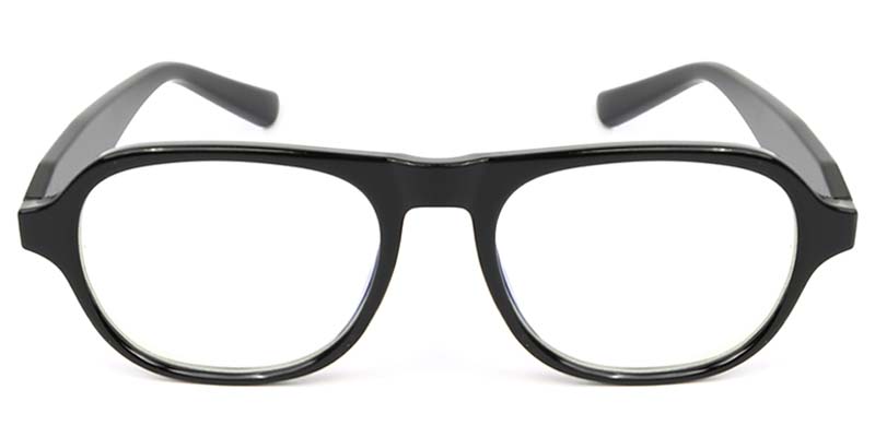 Rectangle Glasses Black