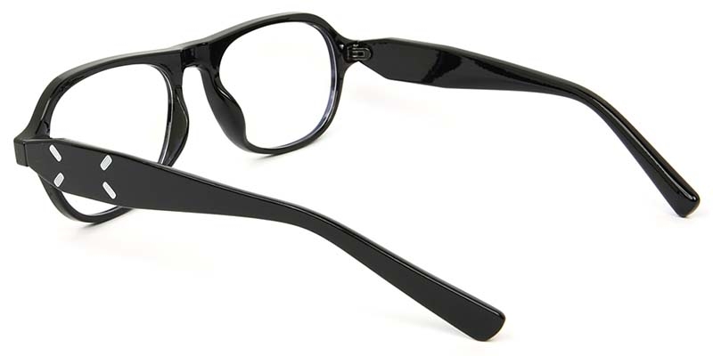 Picture of Rectangle Black Glasses