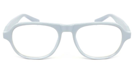 Rectangle Blue Glasses