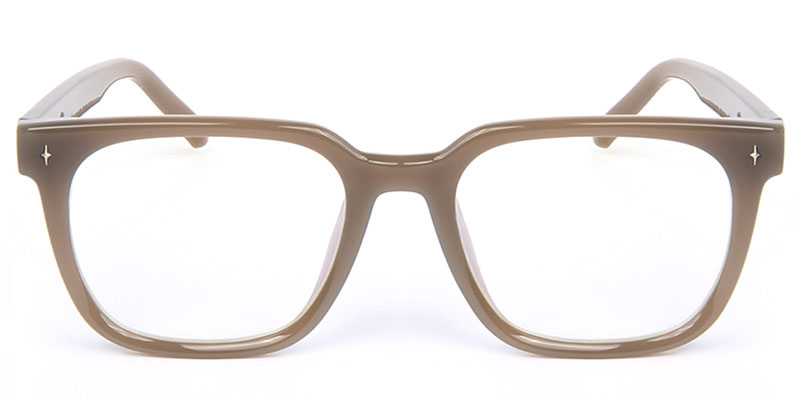 Square Glasses Brown