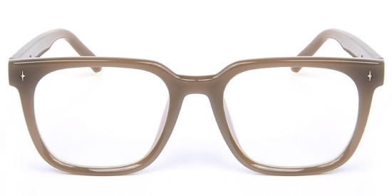 Square Brown Glasses