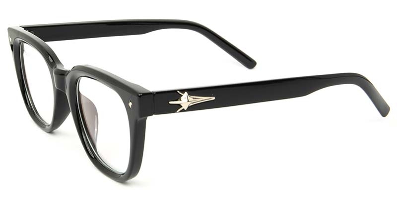 Picture of Square Black Glasses