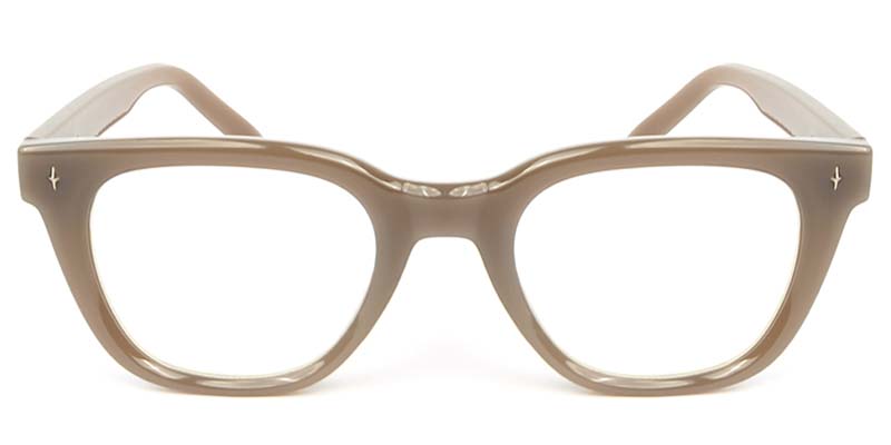 Square Glasses Brown