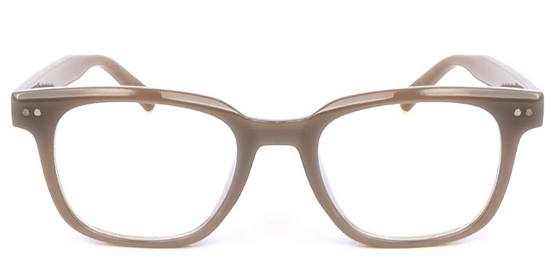 Square Glasses Brown