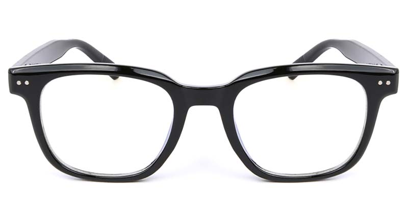 Square Glasses Black