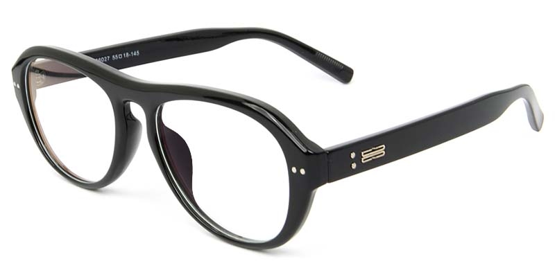 Picture of Oval Black Glasses