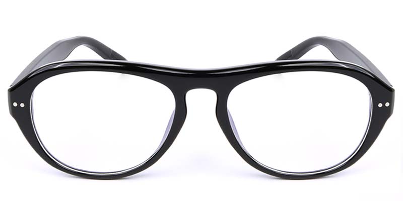 Oval Glasses Black