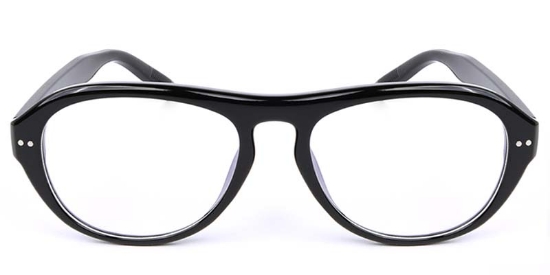 Oval Black Glasses