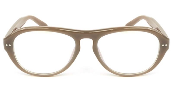 Oval Brown Glasses