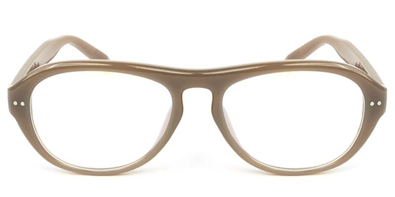Picture of Oval Brown Glasses