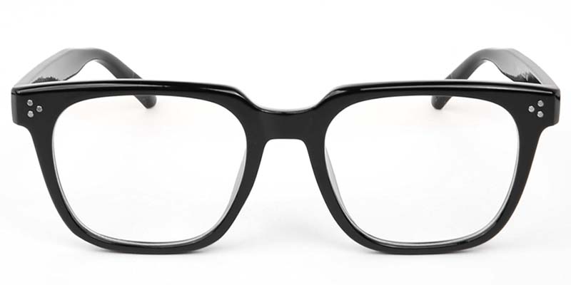 Square Glasses Black
