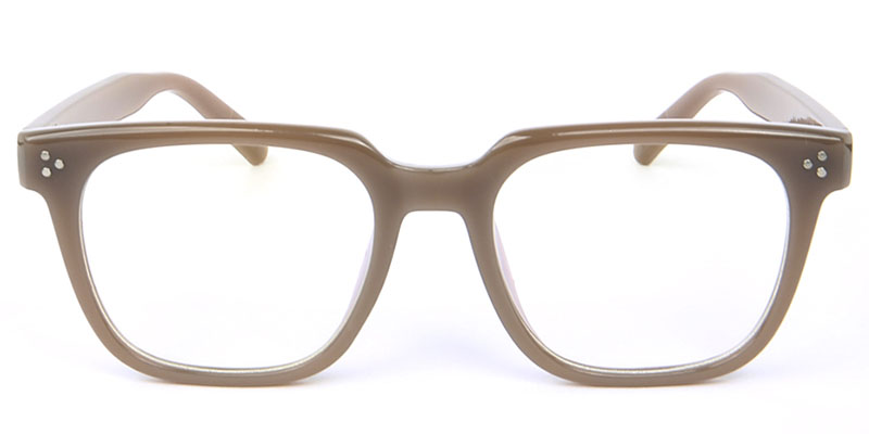 Square Glasses Brown