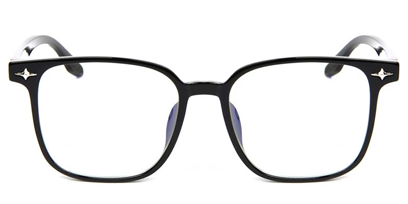 Square Glasses Black