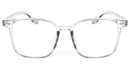 Square Gray Glasses