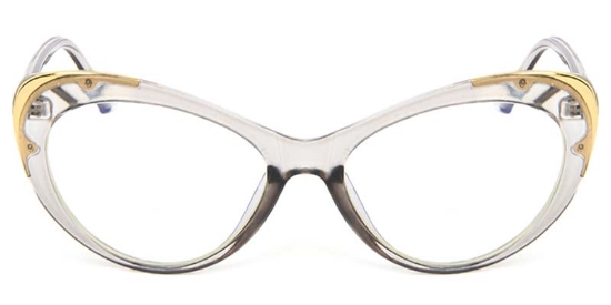 Cat Eye Gray Glasses