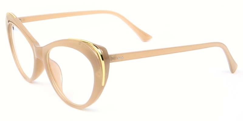 Picture of Cat Eye Yellow Glasses
