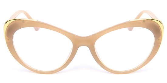 Cat Eye Yellow Glasses