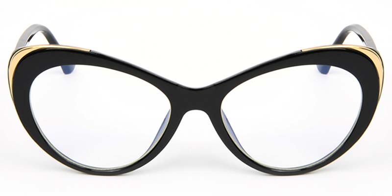 Cat Eye Glasses Black