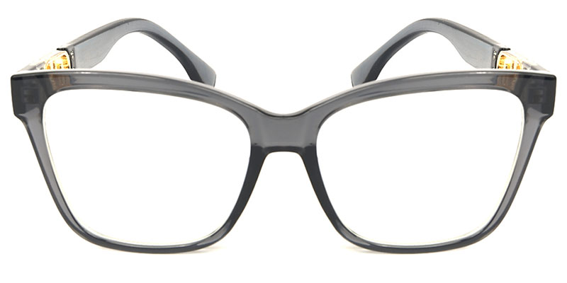 Square Glasses Black