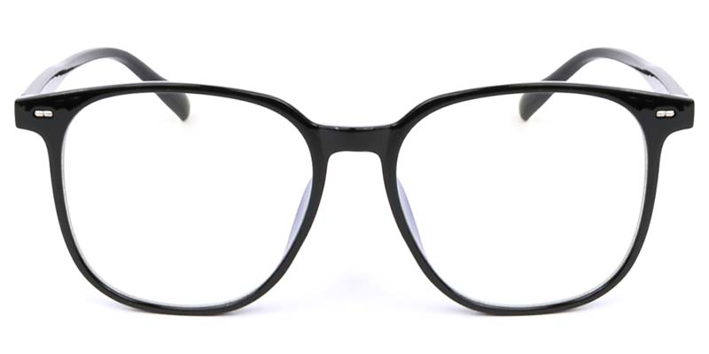 Square Glasses Black