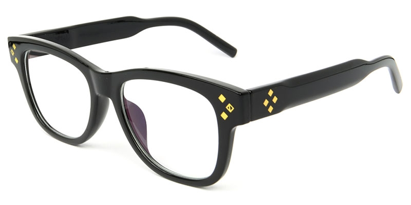 Picture of Rectangle Black Glasses