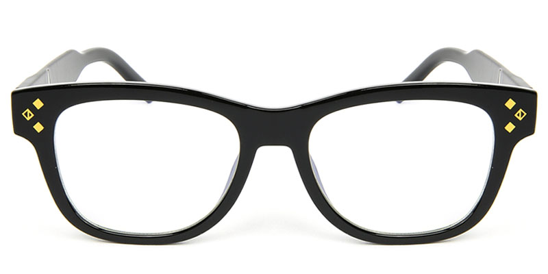 Rectangle Glasses Black