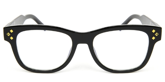 Rectangle Black Glasses