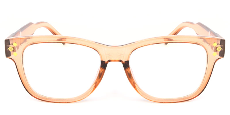 Rectangle Glasses Orange