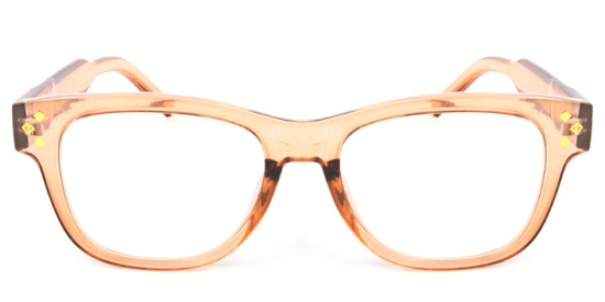 Rectangle Orange Glasses