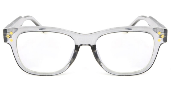 Rectangle Gray Glasses