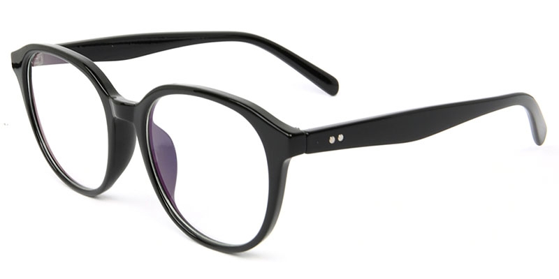 Picture of Oval Black Glasses