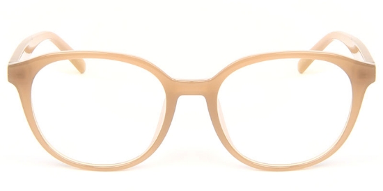 Oval Orange Glasses