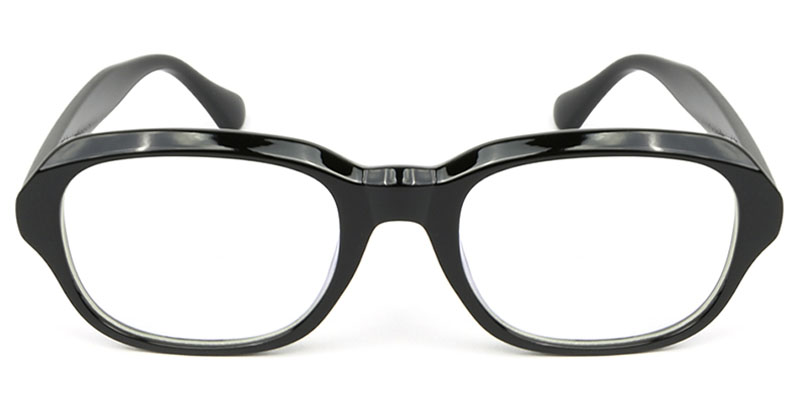 Rectangle Glasses Black