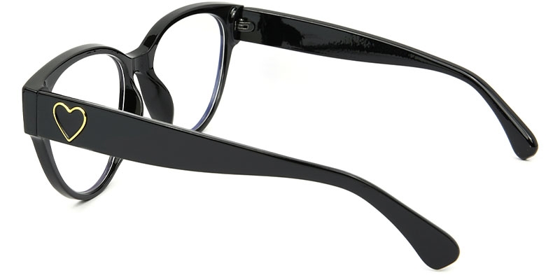Picture of Cat Eye Black Glasses