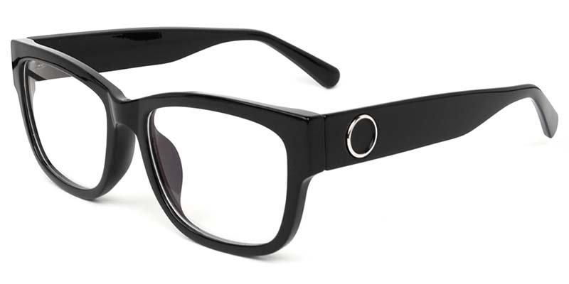 Picture of Rectangle Black Glasses