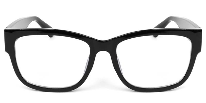 Rectangle Glasses Black