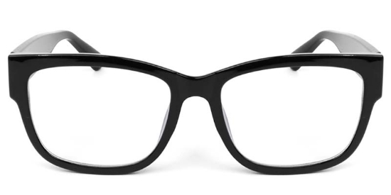 Rectangle Black Glasses