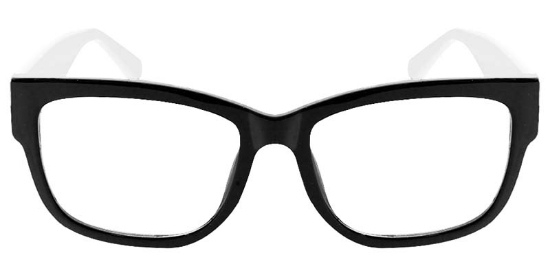 Rectangle White Glasses