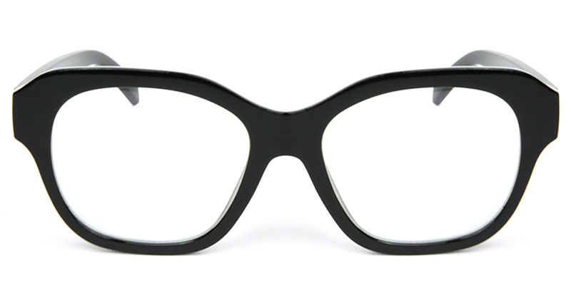 Square Glasses Black