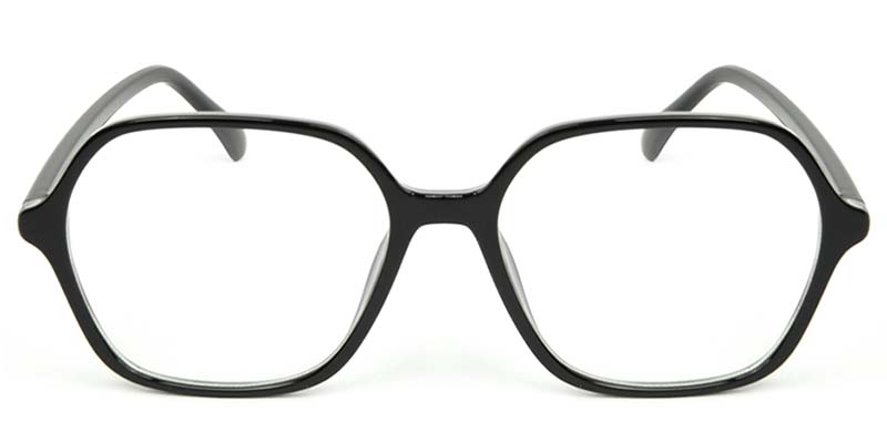 Geometric Glasses Black