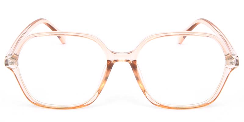 Geometric Glasses Orange