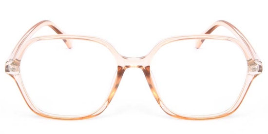 Geometric Orange Glasses