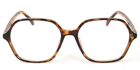 Geometric Tortoiseshell Glasses