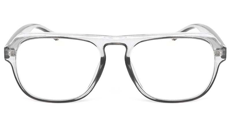 Square Glasses Transparent