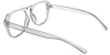 Picture of Square Transparent Glasses